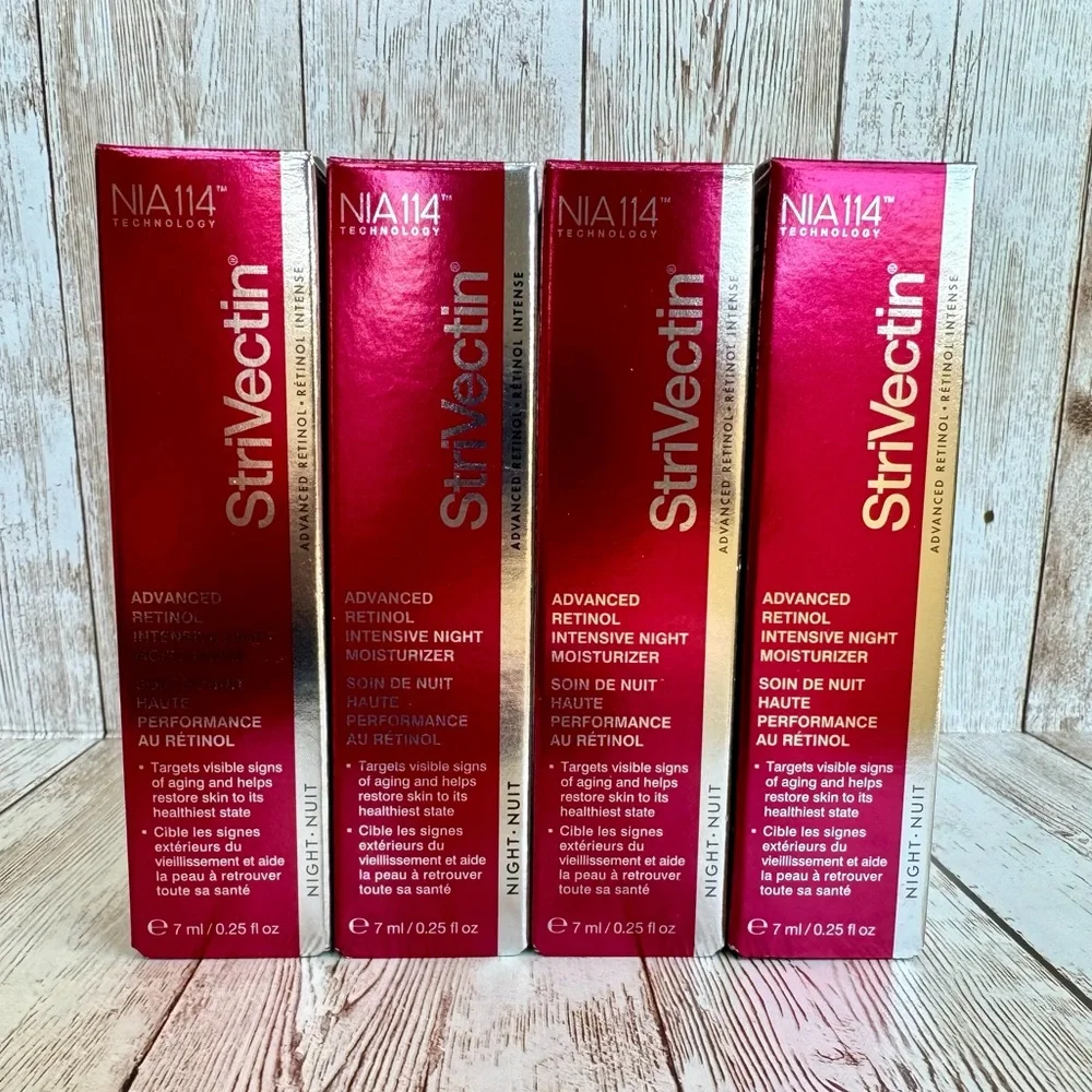 StriVectin-AR Advanced RETINOL Night Moisturizer Cream NEW 4 Travel Tubes